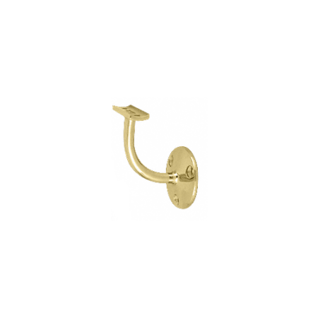 CRL HR20TPB Polished Brass Del Mar Series Wall Mounted Hand Railing Bracket for 2" Tubing