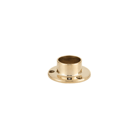 CRL HR20YPB Polished Brass Full Flange for 2" Tubing