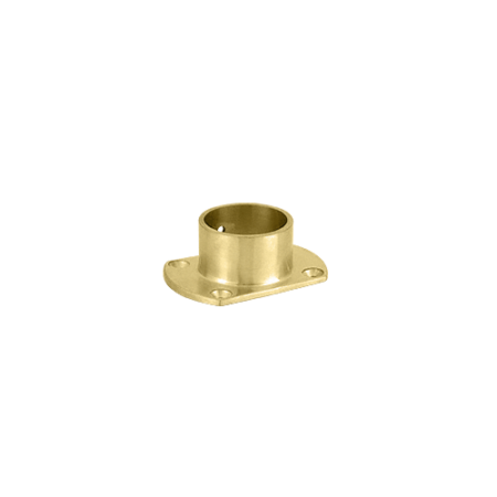 CRL HR20ZPB Polished Brass Cut Flange for 2" Tubing