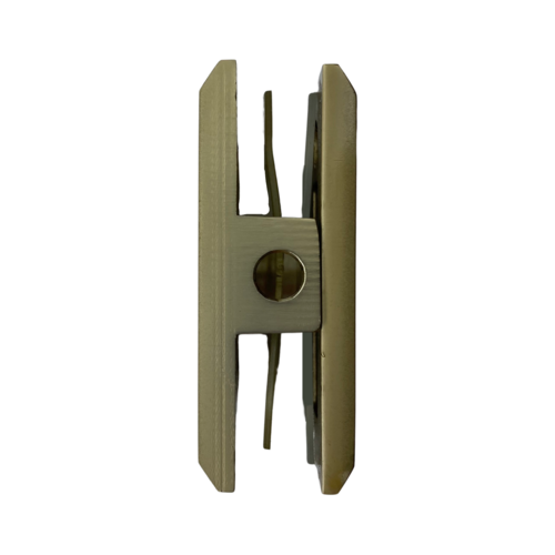 CRL BCU4BBRZ Brushed Bronze Beveled Hole-in-Glass Style Wall Mount Heavy-Duty Glass Clamp