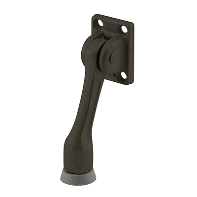 CRL J4552 Bronze 4" Door Mounted Heavy-Duty Kick-Down Door Holder