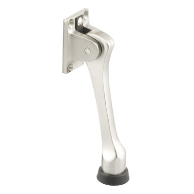 CRL J4671 Polished Chrome Door Mounted 4-1/2" Heavy-Duty Stop and Holder