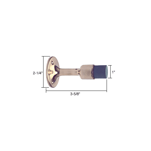 CRL W145 Aluminum Wall Mounted Heavy-Duty Door Stop