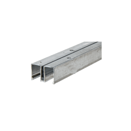 CRL KV993 Zinc Plated Steel Roll-Ezy Upper Channel Track Assembly - 144"