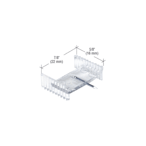 CRL L5892 Clear 5/8" x 5/8" Window Grid Retainers - Carded