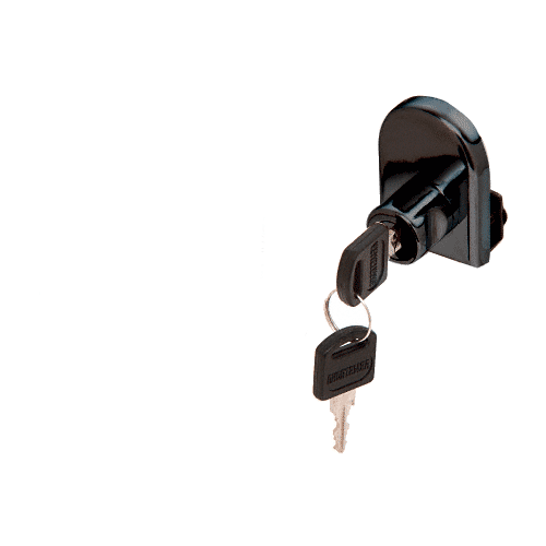 CRL LK10KA Chrome Cabinet Lock for Hinged Glass Door - Keyed Alike