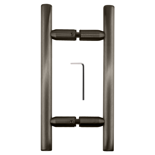 CRL LP6X6ABN Antique Brushed Nickel 6" Ladder Style Back-to-Back Pull Handle