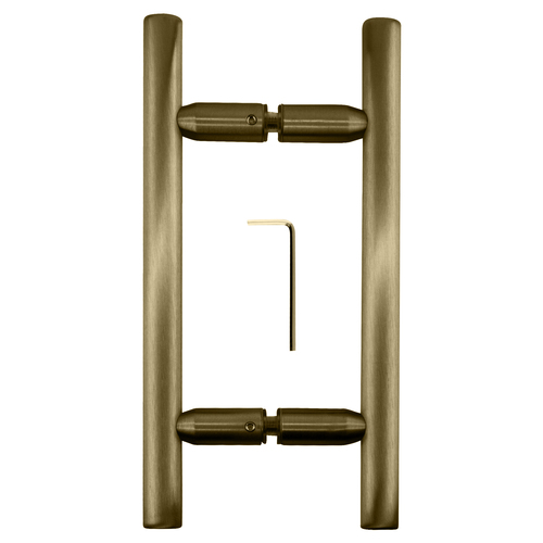 CRL LP6X6ABN Antique Brushed Nickel 6" Ladder Style Back-to-Back Pull Handle