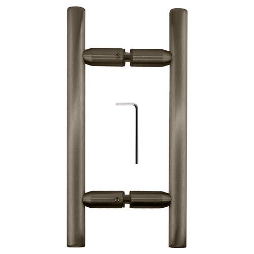 CRL LP6X6ABN Antique Brushed Nickel 6" Ladder Style Back-to-Back Pull Handle