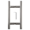 CRL LP6X6ABN Antique Brushed Nickel 6" Ladder Style Back-to-Back Pull Handle