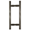 CRL LP8X8ABN Antique Brushed Nickel 8" Ladder Style Back-to-Back Pull Handles