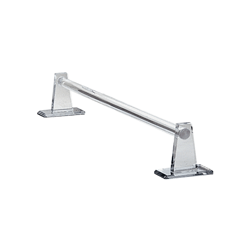 CRL MTBC12 Clear Acrylic Mirrored 12" Towel Bar