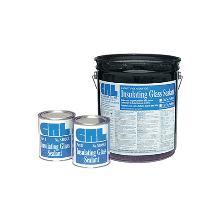 CRL N4005GL Black Two-Part Polysulfide Insulating Glass Sealant - 5 Gallons