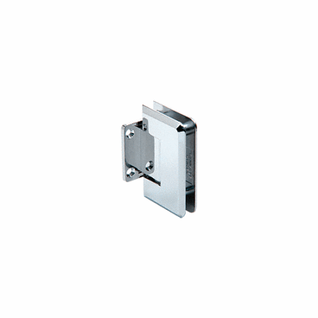 CRL P1N074CH Polished Chrome Pinnacle 074 Series Wall Mount Short Back Plate Hinge