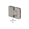 CRL P1N380BN Brushed Nickel Pinnacle 380 Series Adjustable 180 Degree Glass-to-Glass Hinge