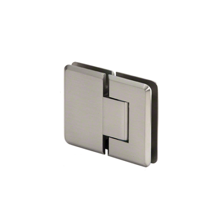 CRL P1N380BN Brushed Nickel Pinnacle 380 Series Adjustable 180 Degree Glass-to-Glass Hinge