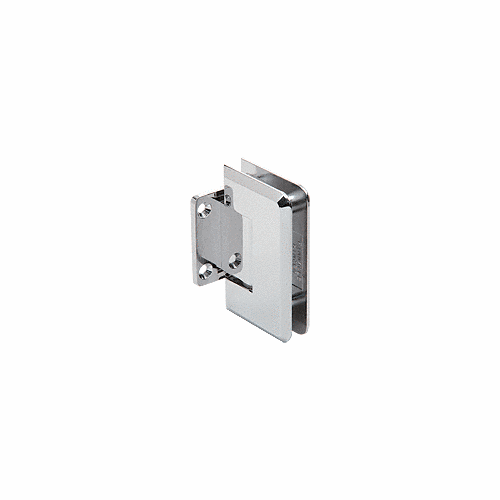 CRL P1N074CH Polished Chrome Pinnacle 074 Series Wall Mount Short Back Plate Hinge