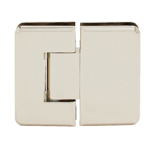 CRL P1N580SB Satin Brass Pinnacle 580 Series 5 Degree Glass-To-Glass Hinge