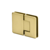 CRL P1N580SB Satin Brass Pinnacle 580 Series 5 Degree Glass-To-Glass Hinge