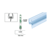 Brixwell P660BR-CCP24-XCP5 Polycarbonate Bottom Rail With Wipe for 1/2" Glass -  24" Stock Length - pack of 5