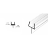 CRL P501BR36 One-Piece 36" Bottom Rail With Clear Wipe for 3/8" Glass- 10/BX