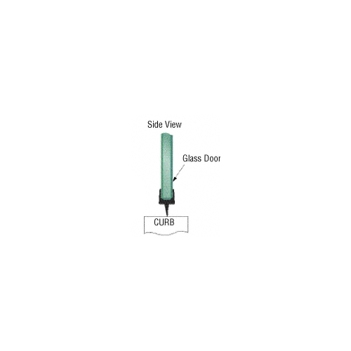 Brixwell P501BR-XCP10 One-Piece Bottom Rail With Clear Wipe for 3/8" Glass - 95" Stock Length - pack of 10