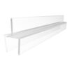 CRL P501BR36 One-Piece 36" Bottom Rail With Clear Wipe for 3/8" Glass- 10/BX