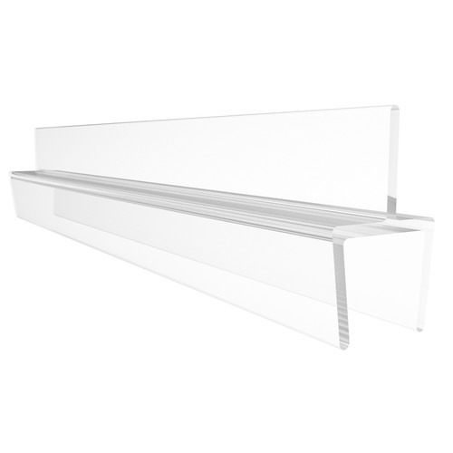 CRL P501BR36 One-Piece 36" Bottom Rail With Clear Wipe for 3/8" Glass- 10/BX