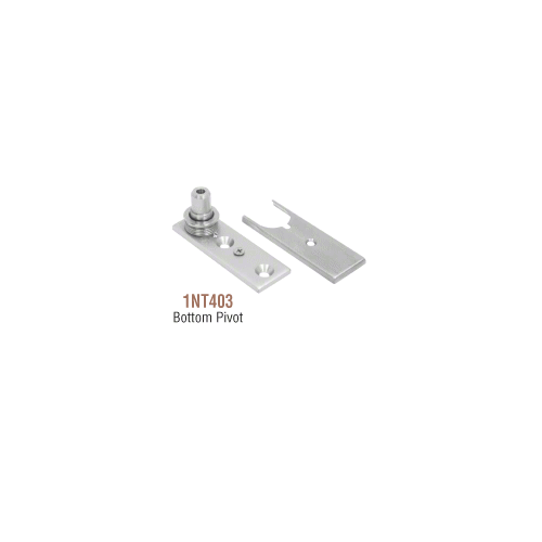 CRL PHA1BS Brushed Stainless North American Patch Door Kit - Without Lock