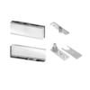 CRL PHA1BS Brushed Stainless North American Patch Door Kit - Without Lock