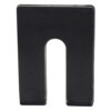 CRL PHS34 Black 1/4" x 4" Jumbo Size Plastic Horseshoe Shims