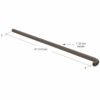 CRL PR0342248 Bronze Astral Push Bar for 48" Door