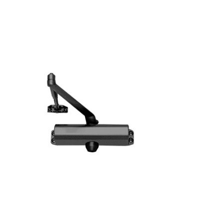 CRL PR80BLK Black Adjustable Spring Power Size 2 to 5 Surface Mount Door Closer