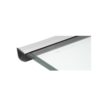 CRL PRT100CH Chrome 1/4" Plastic Reflective Edge Molding - 96" Stock Length