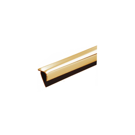 CRL PRT125BR Brass Plastic Reflective Outside Corner - 96" Stock Length