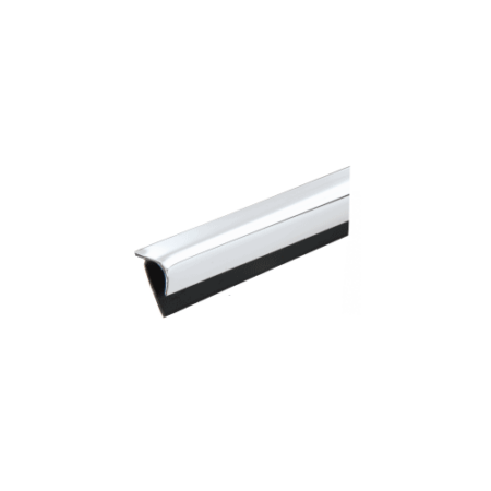 Brixwell PRT125CH-CCP84-XCP25 Chrome Plastic Reflective Outside Corner -  84" Length - pack of 25