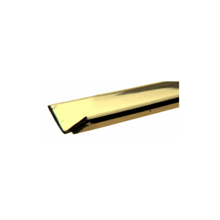 Brixwell PRT330BR-CCP12-XCP10 Brass 3/8" Plastic Reflective Inside Angle Molding -  12" Stock Length - pack of 10