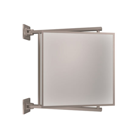 CRL PV11BN Brushed Nickel 11" x 11" Pivot-N-Vue Double Hinged Mirror