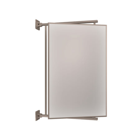 CRL PV14BN Brushed Nickel 14" x 22" Pivot-N-Vue Double Hinged Mirror