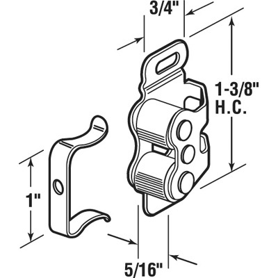 CRL R7080 RV and Camper Cabinet Door Magnetic Catch