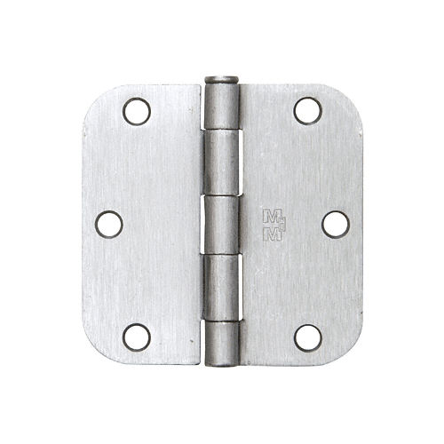 CRL R358DN Dull Nickel 3-1/2" x 3-1/2" Residential Hinge 5/8" Radius