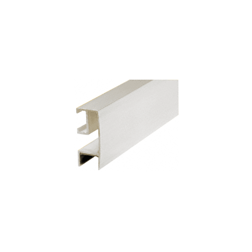 CRL RF144W White Rectangular Mirror Frame Extrusion 144" Stock Length