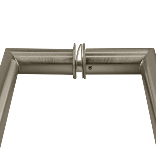 CRL RM6X6CH 6" Polished Chrome RM Series Flat Outside Surface/Round Tubing Inside Back-to-Back Pull Handle