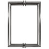 CRL RM6X6CH 6" Polished Chrome RM Series Flat Outside Surface/Round Tubing Inside Back-to-Back Pull Handle