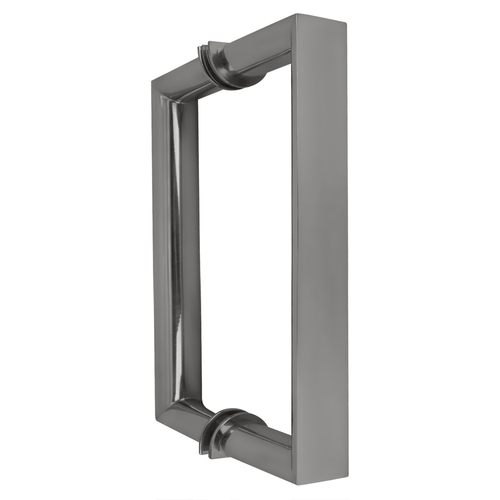 CRL RM6X6CH 6" Polished Chrome RM Series Flat Outside Surface/Round Tubing Inside Back-to-Back Pull Handle