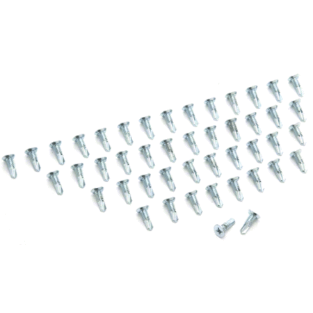 CRL RSP400A Replacement Screw Pack for CRL 400/450 Series Continuous Geared Hinges - Satin Anodized Aluminum