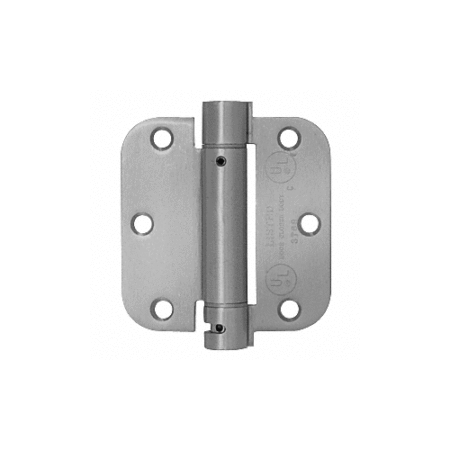 CRL S35826D 3-1/2" x 3-1/2" Satin Chrome Heavy-Duty Spring Hinge