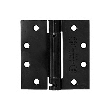 CRL S45D 4-1/2" x 4-1/2" Black Heavy-Duty Square Spring Hinge