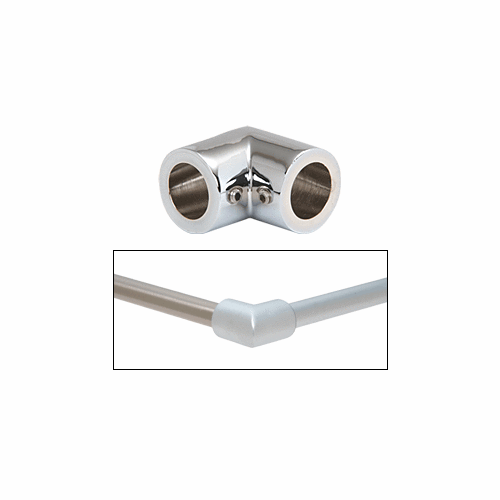 CRL S8PN Polished Nickel Corner Bracket for Support Bar