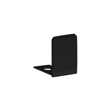 CRL SDCEC12MBL-XCP10 Matte Black End Cap for 1/2" Deep U-Channel - pack of 10